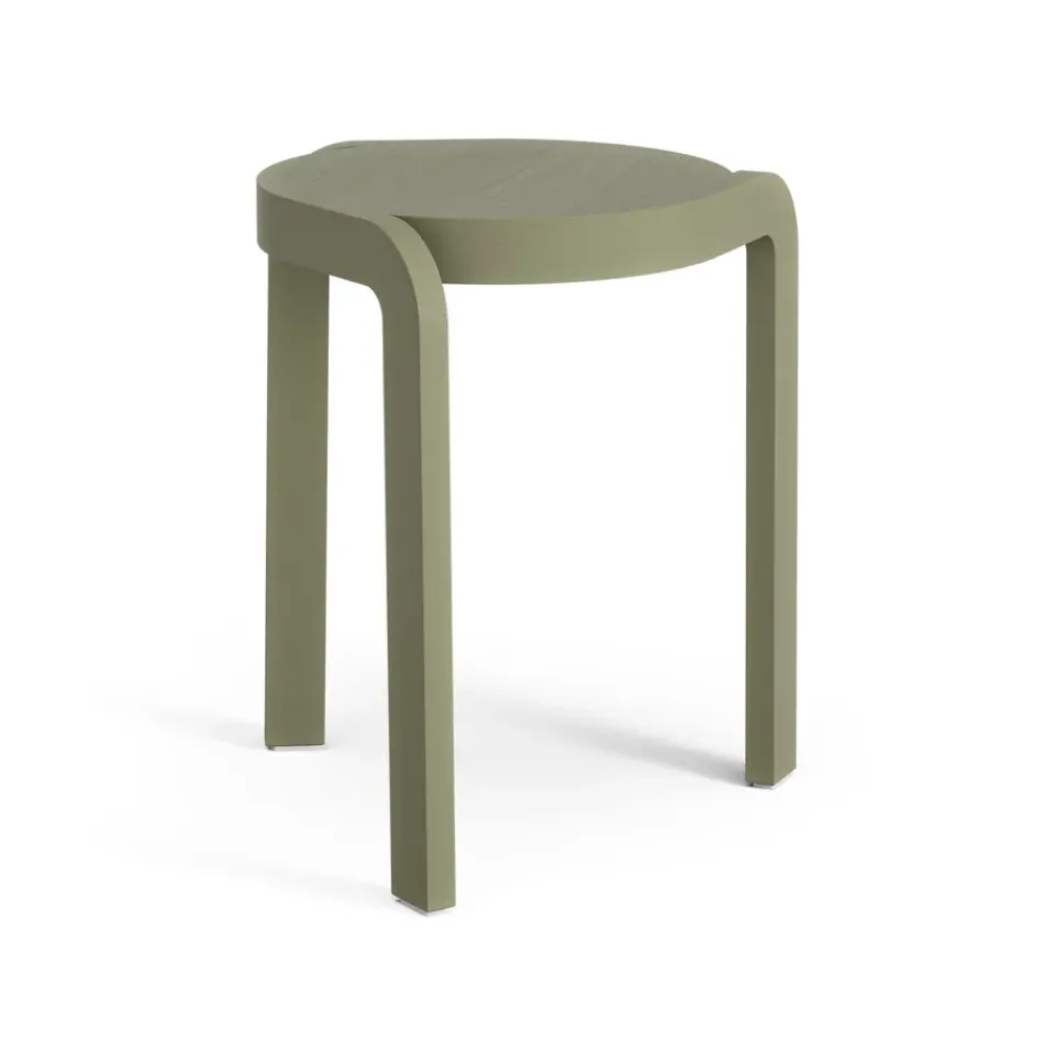 Taburete Spin H44 cm, Fresno-moss green*Swedese Outlet