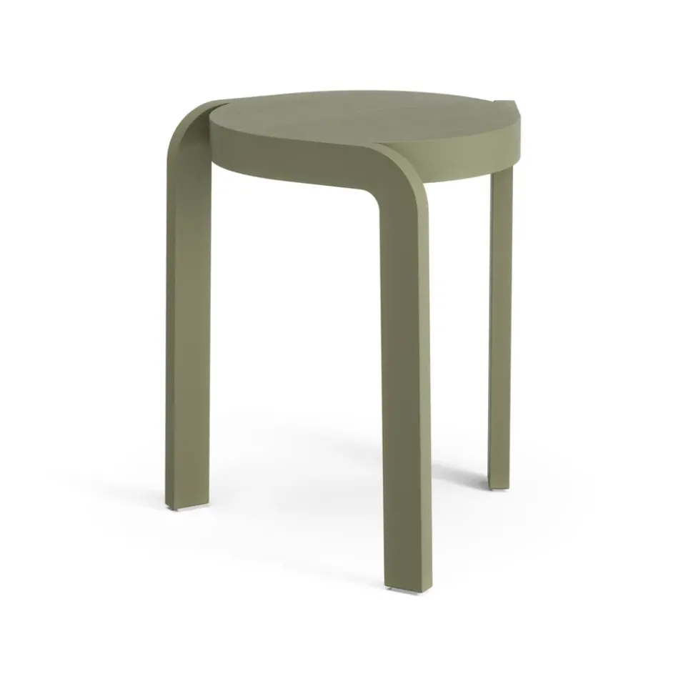 Taburete Spin H44 cm, Fresno-moss green*Swedese Outlet