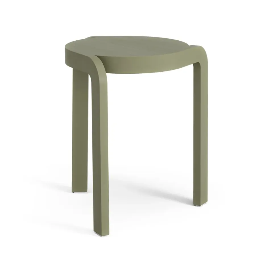 Taburete Spin H44 cm, Fresno-moss green*Swedese Outlet