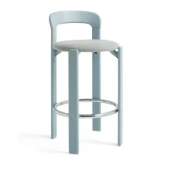 Taburete tapizado Rey Low, Steelcut trio 113 slate blue*HAY Online