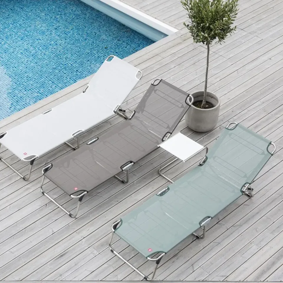 Tumbona Amigo XXL, Tela sage green, estructura de aluminio*Fiam Outlet