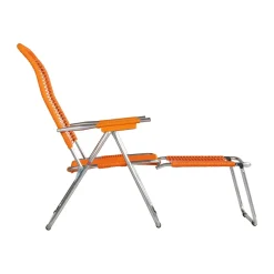 Tumbona Spaghetti con reposapiés, Orange*Fiam Clearance