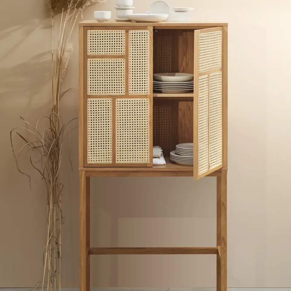 Vitrina Air, Roble, ratán*Design House Stockholm Online
