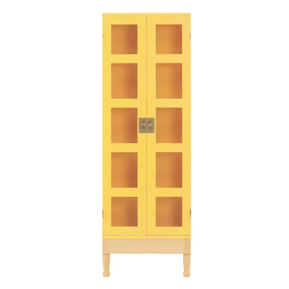 Vitrina para libros National Geographic, Base de haya amarilla - latón*Källemo Sale