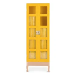 Vitrina para libros National Geographic, Base de haya amarilla - latón*Källemo Sale