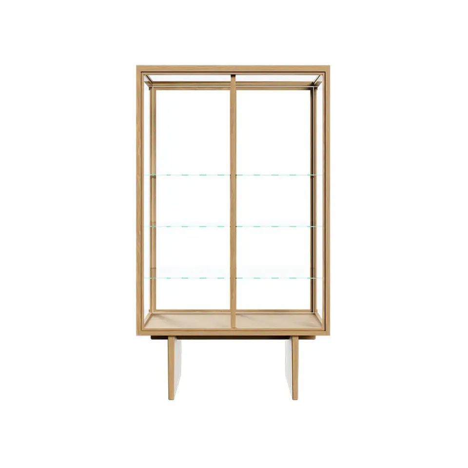 Vitrina Private, Vidrio, roble teñido claro*GUBI New