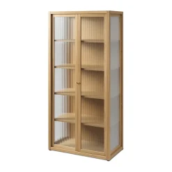 Vitrina Reed 70x155 cm, Natural oak*Ferm Living Outlet