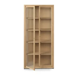 Vitrina Reed 70x155 cm, Natural oak*Ferm Living Outlet