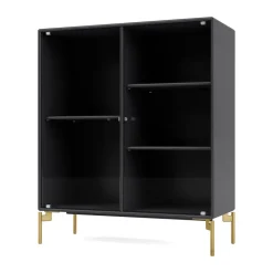 Vitrina Ripple II 69,6x82,2x30 cm, Anthracite-ben brass*Montana Online