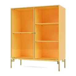 Vitrina Ripple II 69,6x82,2x30 cm, Acacia-ben brass*Montana Discount
