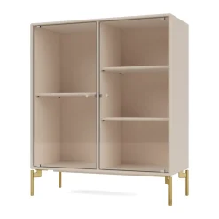 Vitrina Ripple II 69,6x82,2x30 cm, Clay-ben brass*Montana Best