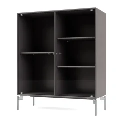 Vitrina Ripple II 69,6x82,2x30 cm, Coffee-ben chrome*Montana Online