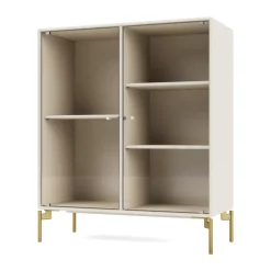 Vitrina Ripple II 69,6x82,2x30 cm, Oat-ben brass*Montana