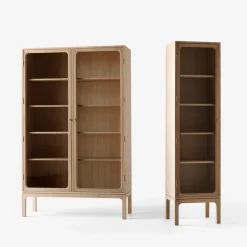 Vitrina Trace SC88 120x192x40 cm, Natural naturalal oak*&Tradition Best