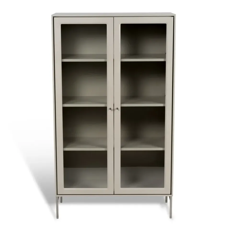 Vitrina Volt 130 cm , Detalles en acero inoxidable*Mavis Sale