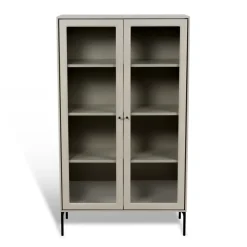 Vitrina Volt 130 cm , Detalles en negro*Mavis Online