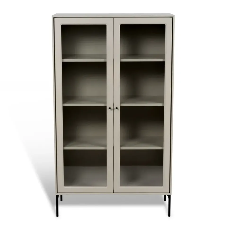 Vitrina Volt 130 cm , Detalles en negro*Mavis Online