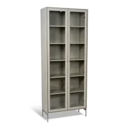Vitrina Volt 190 cm , Detalles en acero inoxidable*Mavis Discount