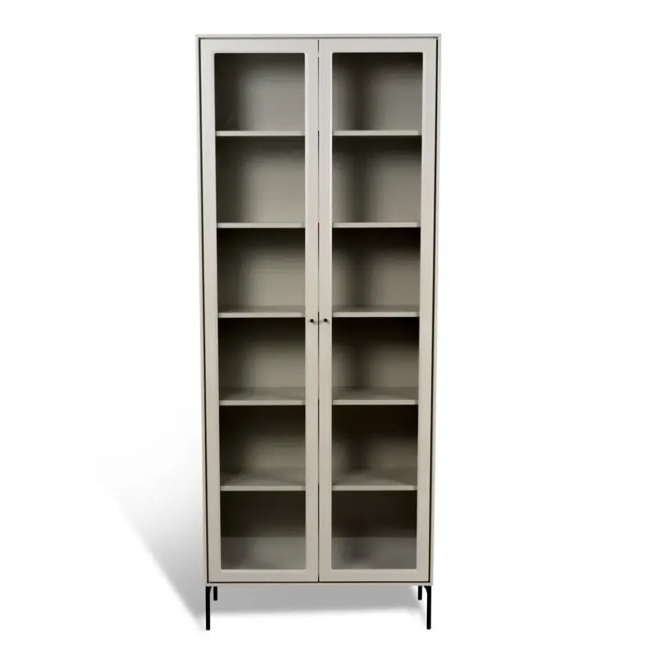 Vitrina Volt 190 cm , Detalles en negro*Mavis